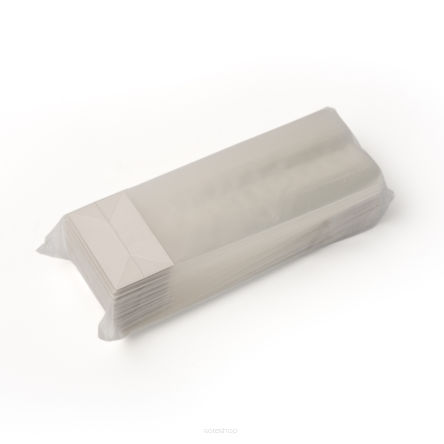 Woreczki celofanowe z płaskim dnem i białym kartonikiem 8x5x24cm