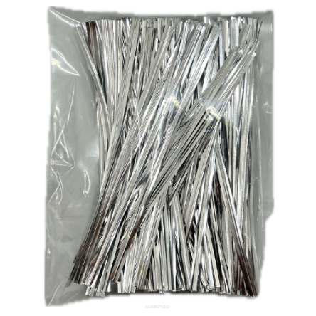 Klips typu TWIST - SREBRNY 120MM