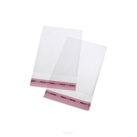 Woreczki folijki celofanowe 7,5x10+3cm z taśmą
