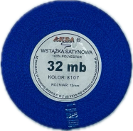 Wstążka satynowa 12mm NIEBIESKA 8107