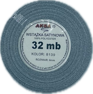 Wstążka satynowa 6mm SREBRNA 8139