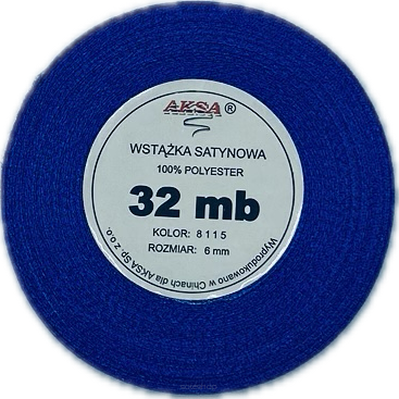 Wstążka satynowa 6mm FIOLETOWA 8115